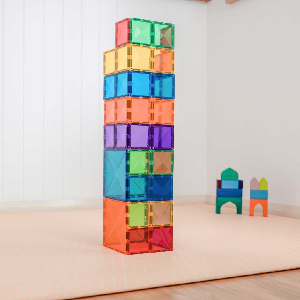 CONNETIX TILES - RAINBOW SQUARE PACK - 42 PIECES