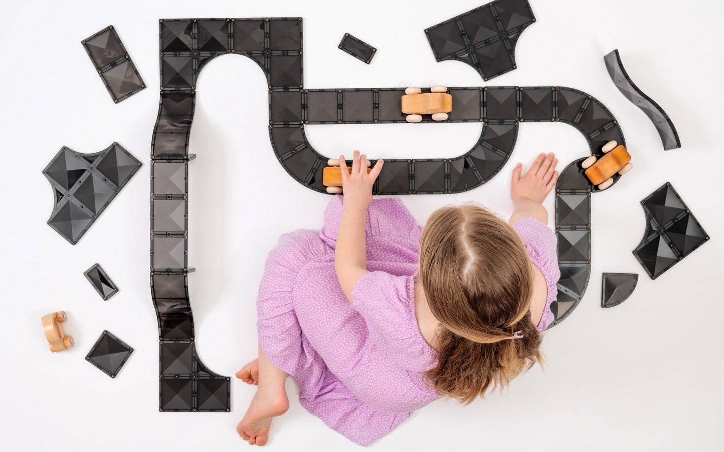 CONNETIX TILES - ROADS CREATIVE PACK - 48 PIECES