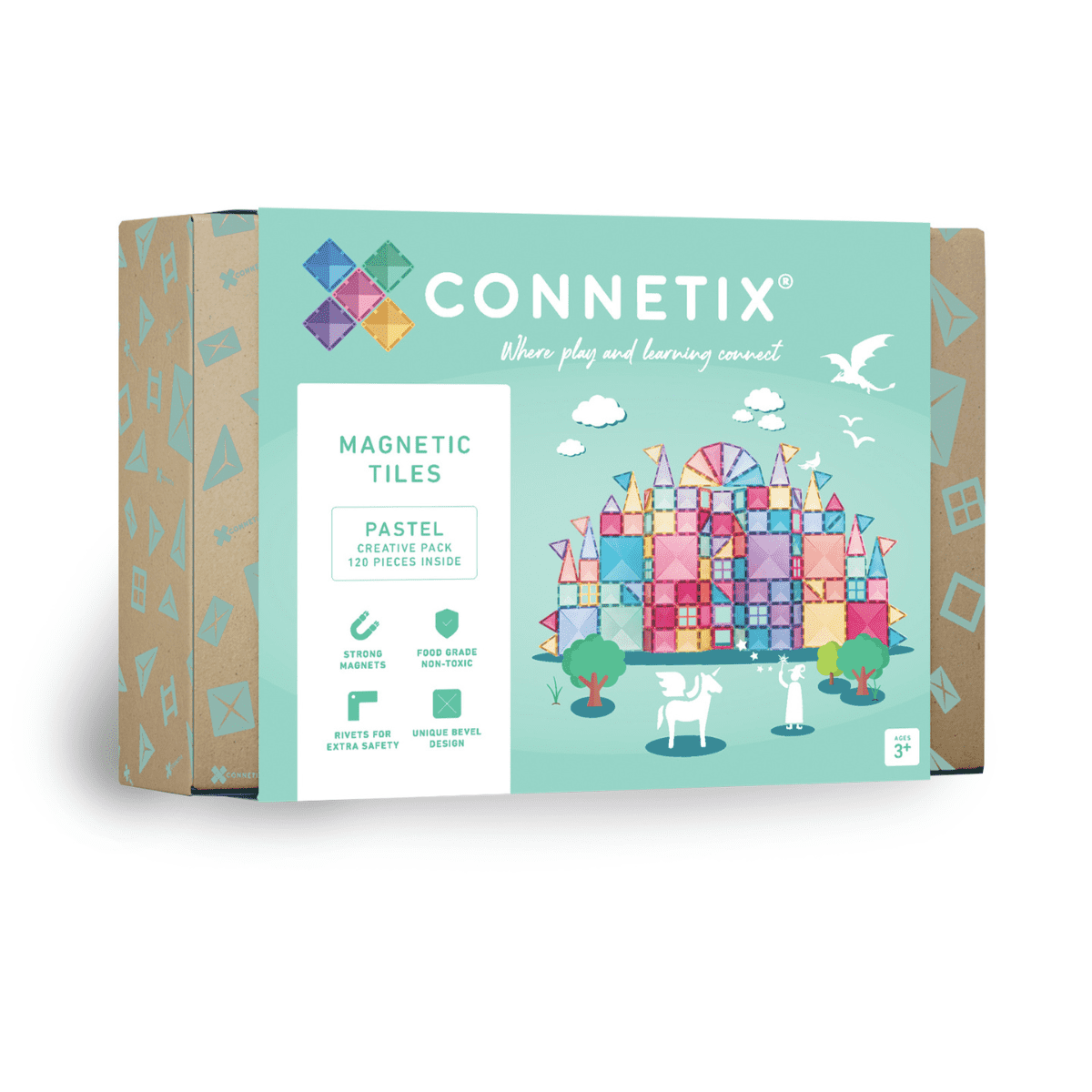 CONNETIX TILES - PASTEL CREATIVE PACK (120 pieces)
