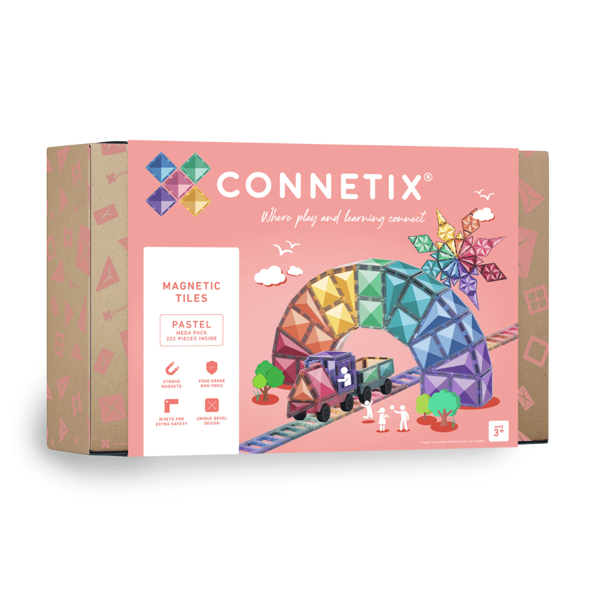 CONNETIX TILES - PASTEL MEGA PACK (202 pieces)