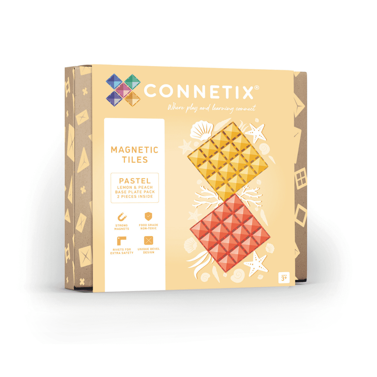 CONNETIX TILES - PASTEL 2 PIECE BASE PLATE PACK