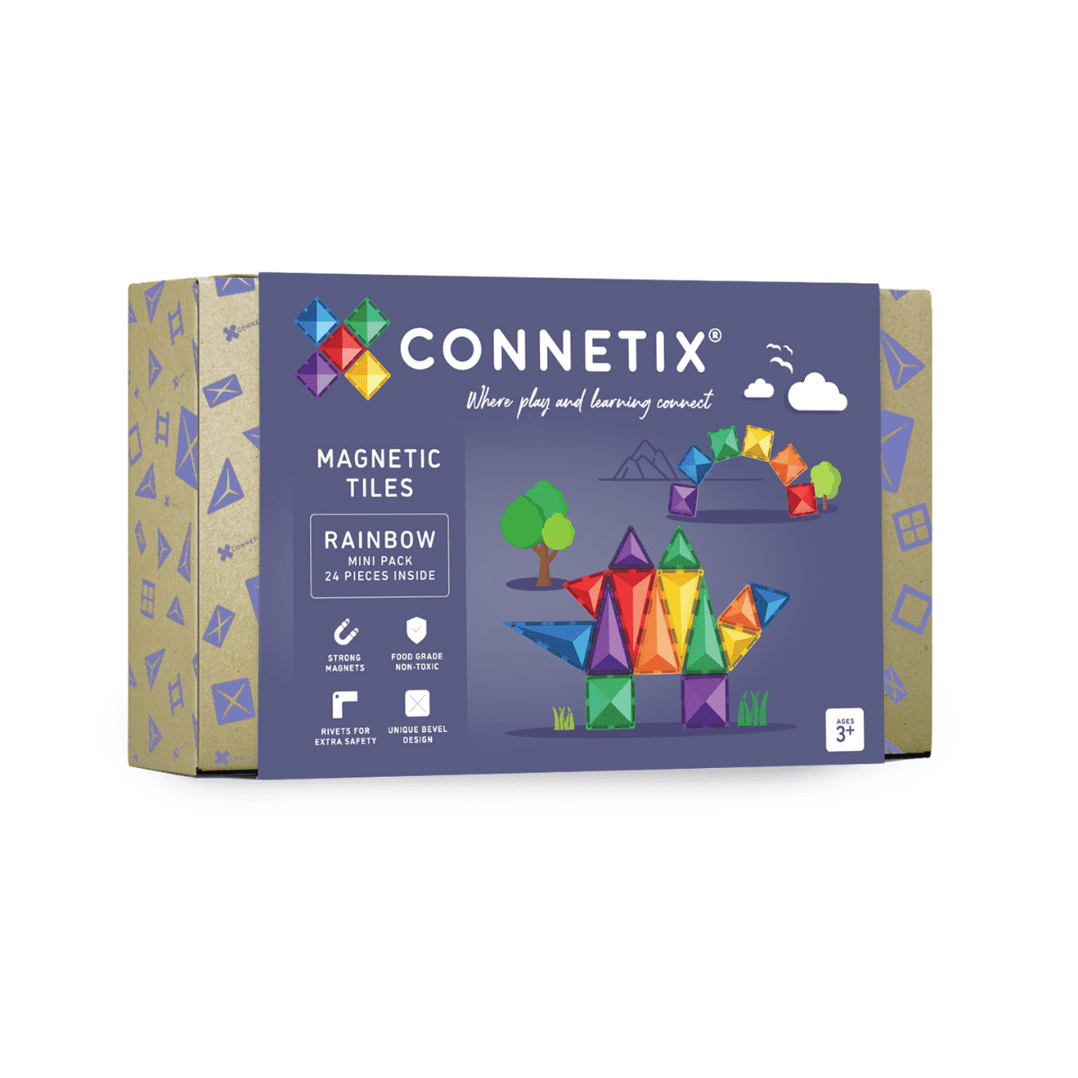 CONNETIX TILES - RAINBOW MINI PACK 24pc