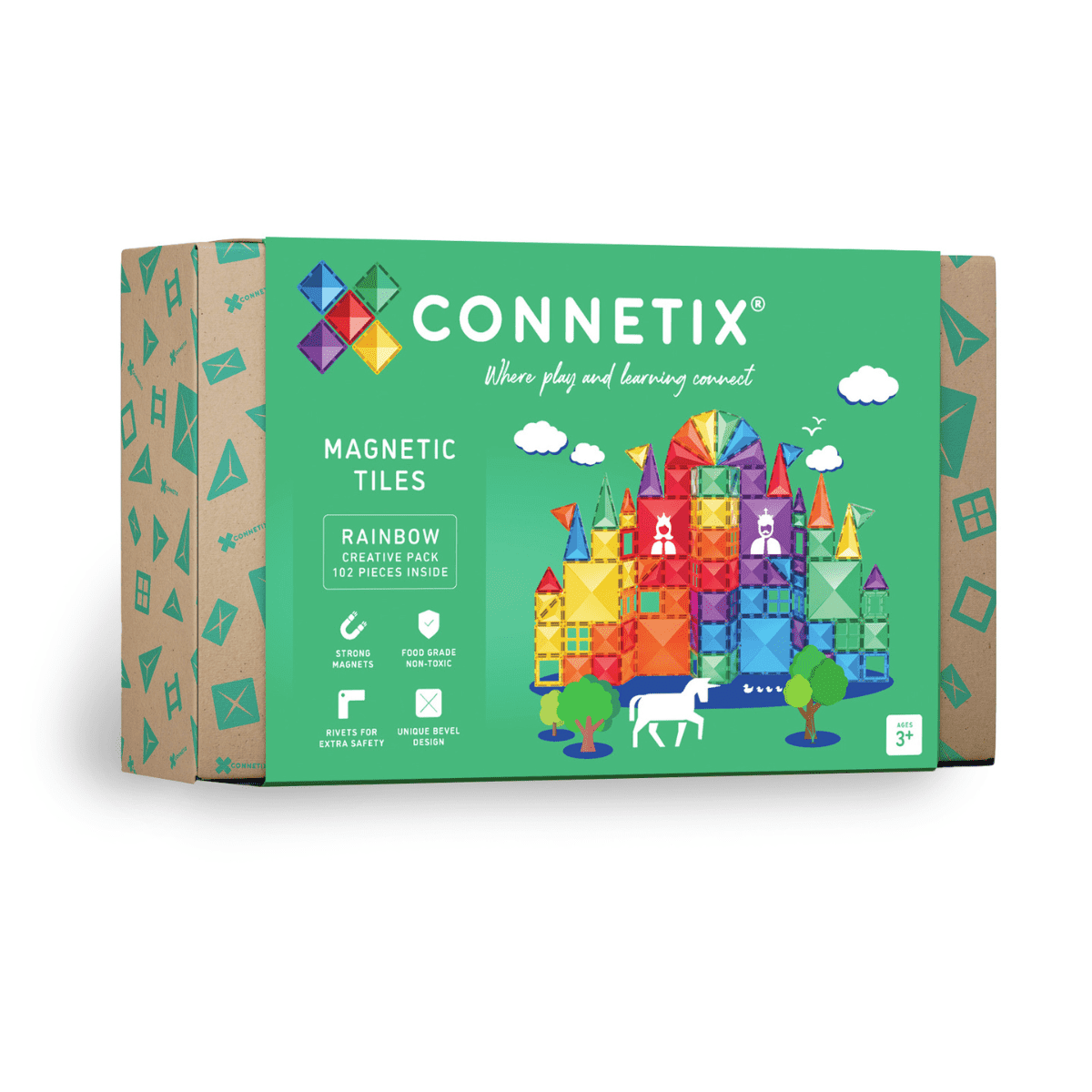 CONNETIX TILES - RAINBOW CREATIVE PACK (102 pieces)