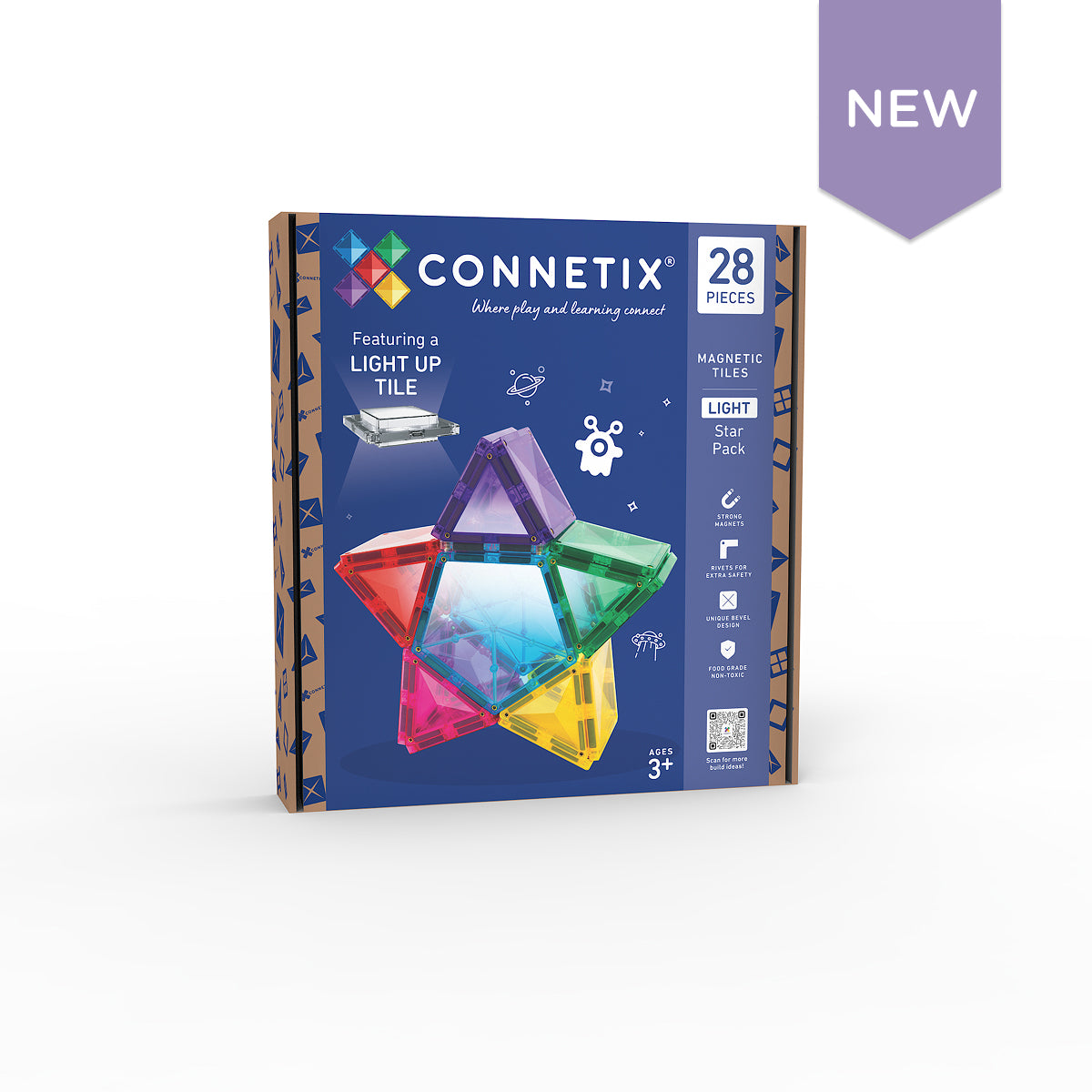 CONNETIX TILES - LIGHT STAR PACK - 28 pieces