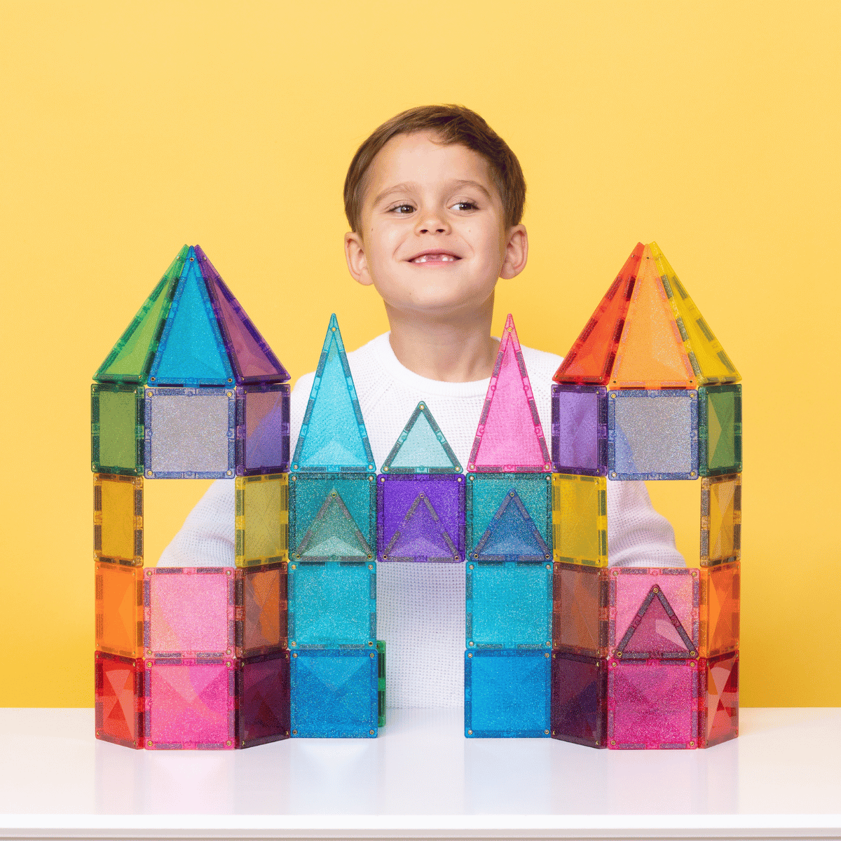 CONNETIX TILES - GLITTER CASTLE PACK 48 pieces
