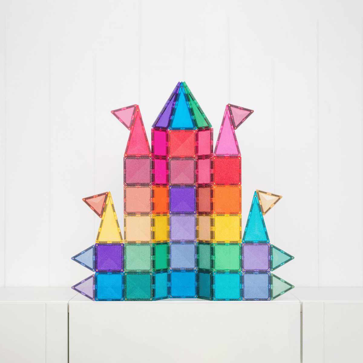 CONNETIX TILES - GLITTER CASTLE PACK 48 pieces