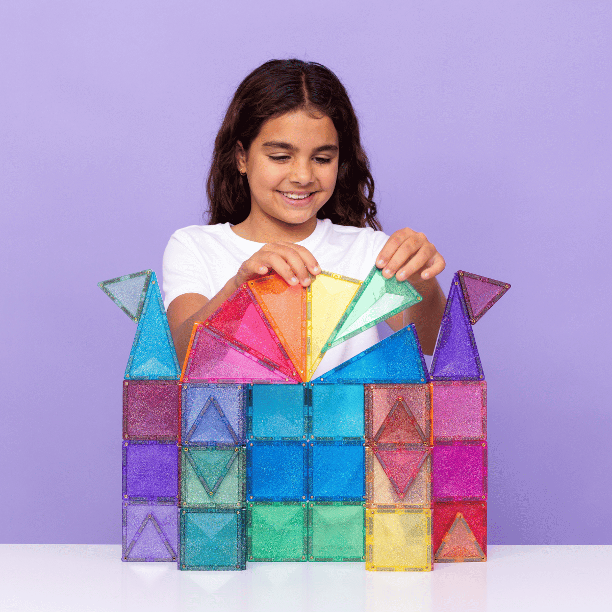 CONNETIX TILES - GLITTER CASTLE PACK 48 pieces