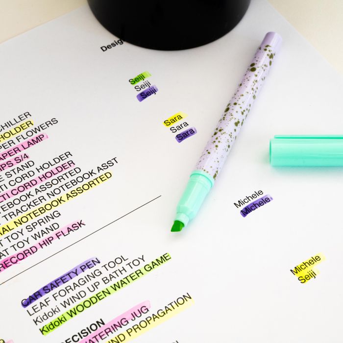 INKERIE - SET OF 4 ERASABLE HIGHLIGHTERS