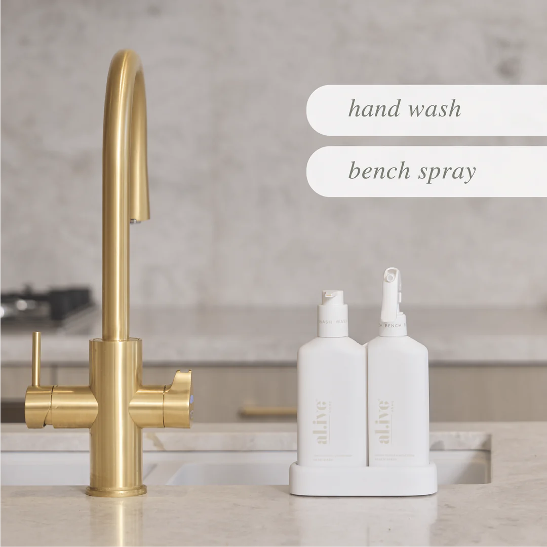 AL.IVE KITCHEN DUO HAND WASH & BENCH SPRAY - LEMON MYRTLE & HONEYDEW