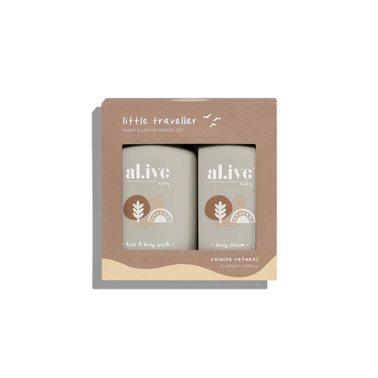 AL.IVE BABY LITTLE TRAVELLER - WASH & LOTION TRAVEL SET