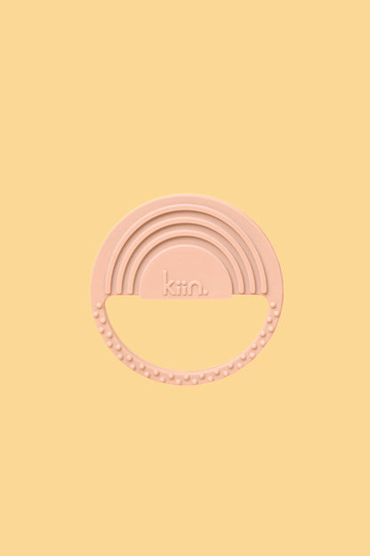 KIIN. SILICONE RAINBOW TEETHER - BLUSH