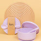 KIIN. SILICONE SUCTION BOWL WITH LID - LILAC