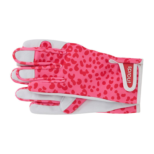 ANNABEL TRENDS - SPROUT GOATSKIN GLOVES - CHEETAH SPOT PINK