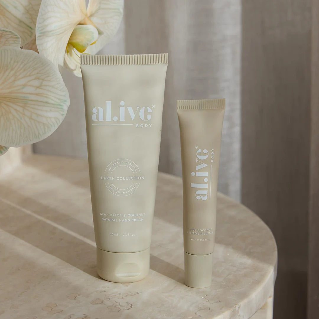 AL.IVE TINTED LIP BUTTER - NUDE COCONUT