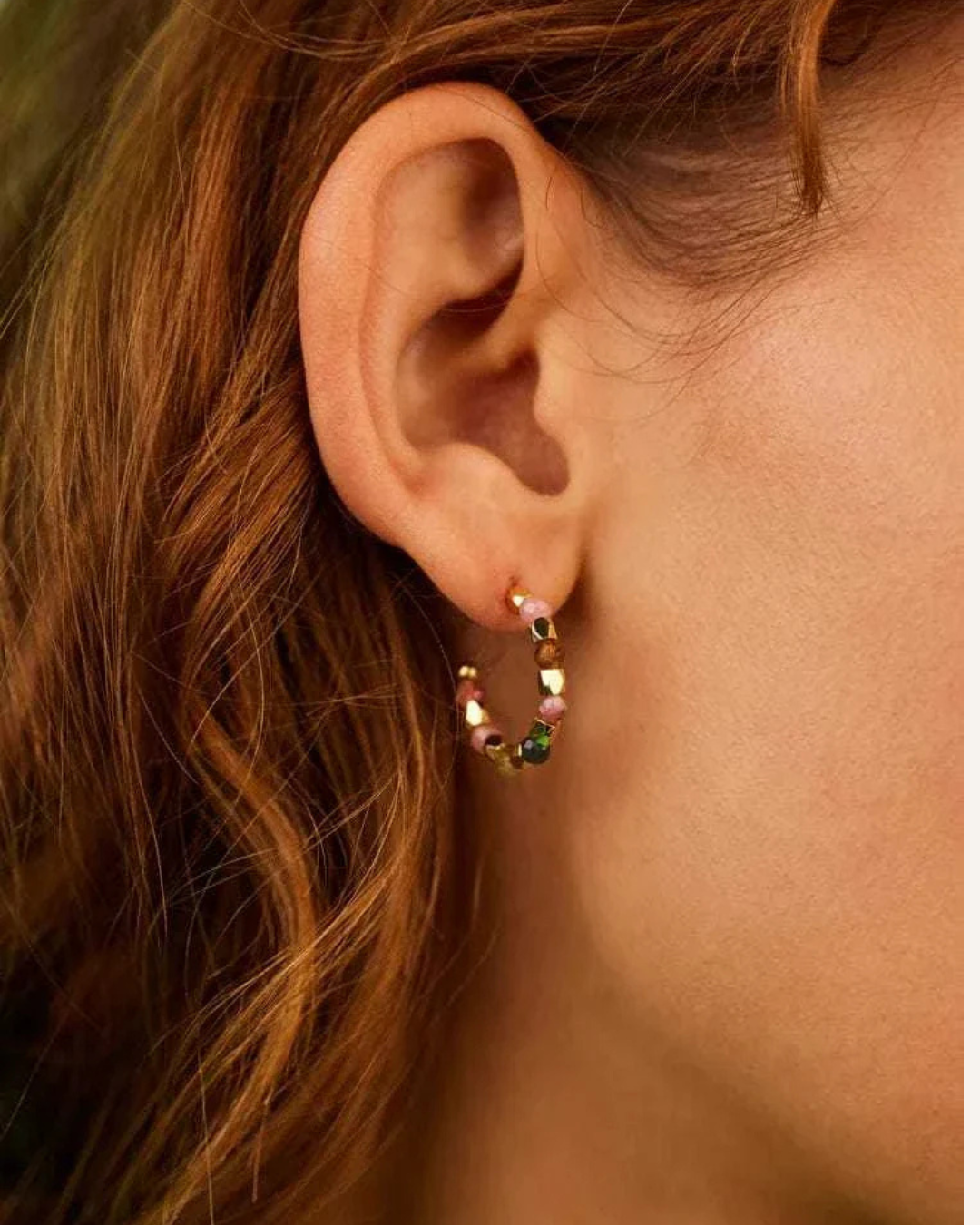 ESTELLA BARTLETT - EARRINGS - COCO AND TOURMALINE HOOP