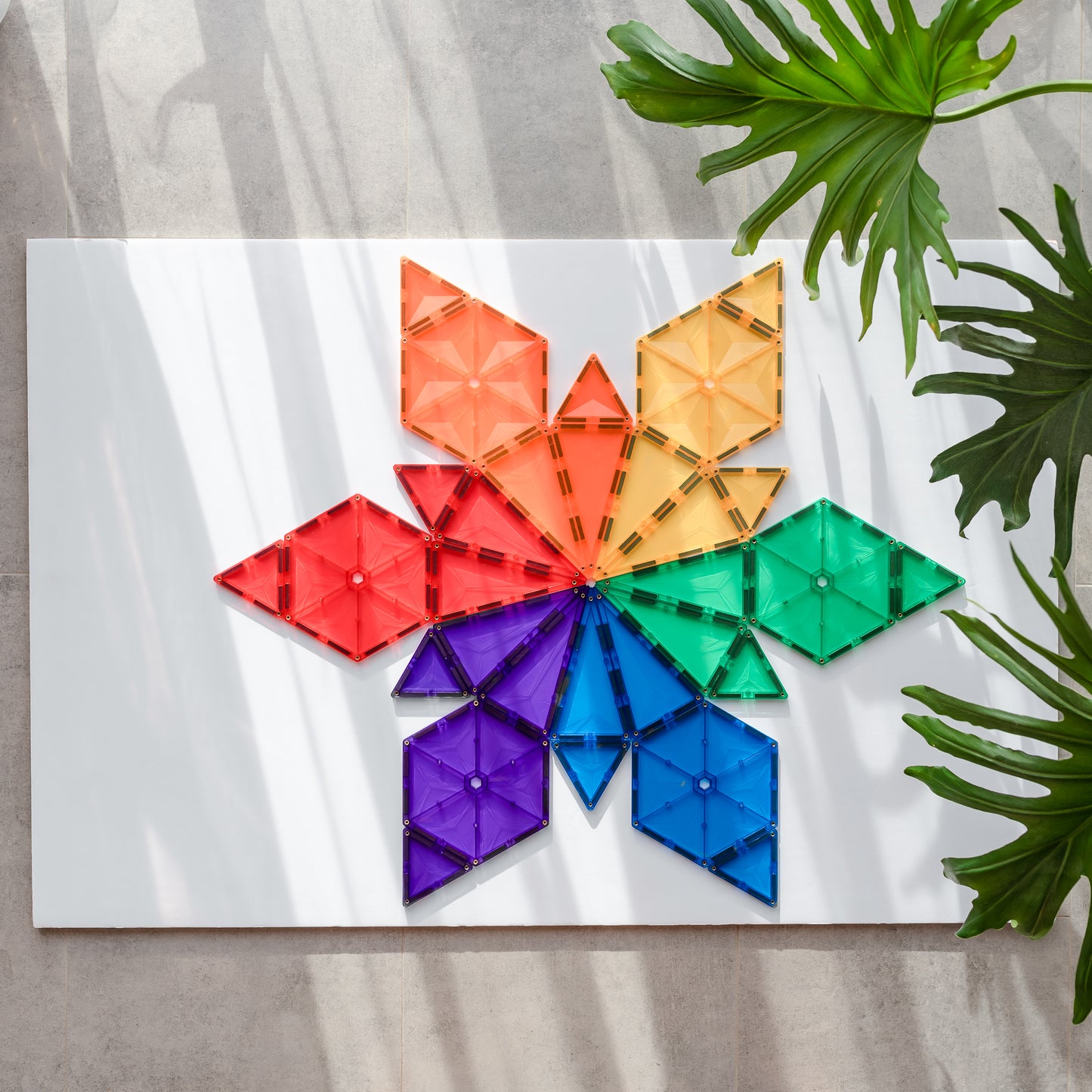 CONNETIX TILES - RAINBOW GEOMETRY PACK (30 Pieces)
