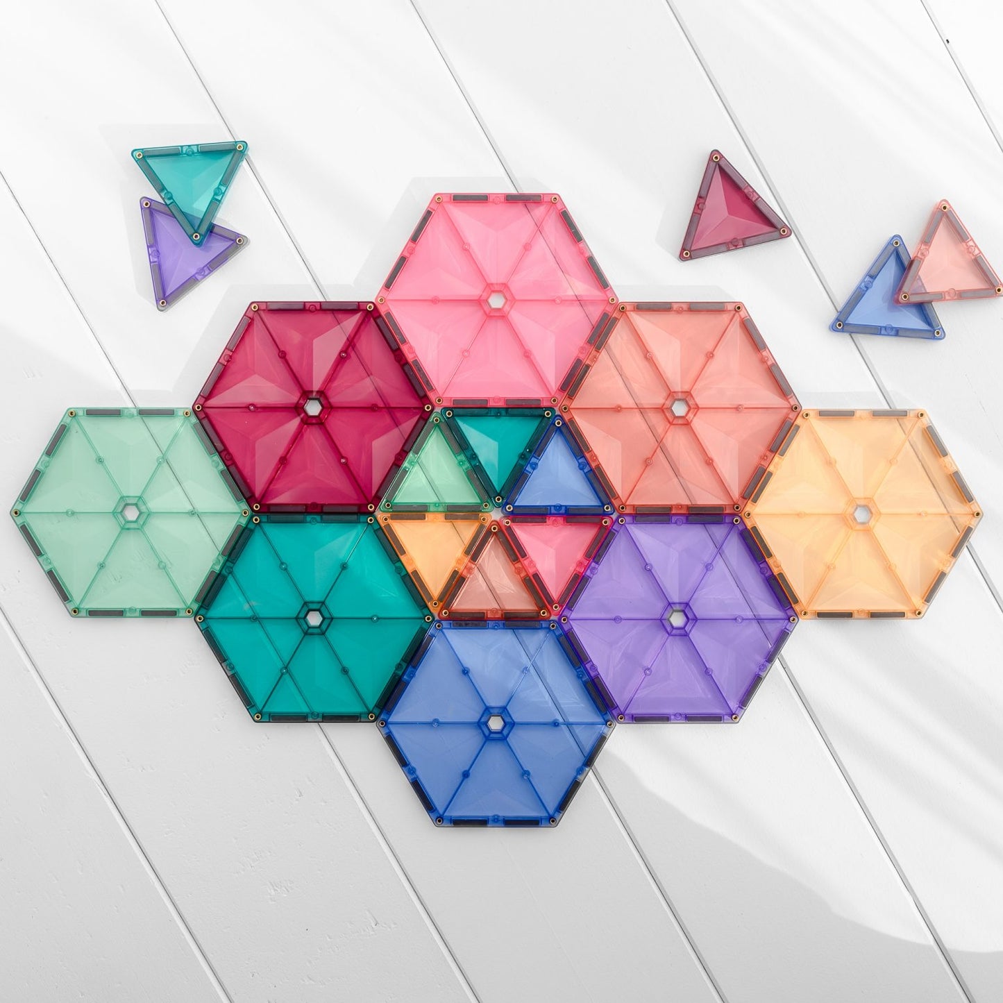 CONNETIX TILES - PASTEL GEOMETRY SET (40 pieces)