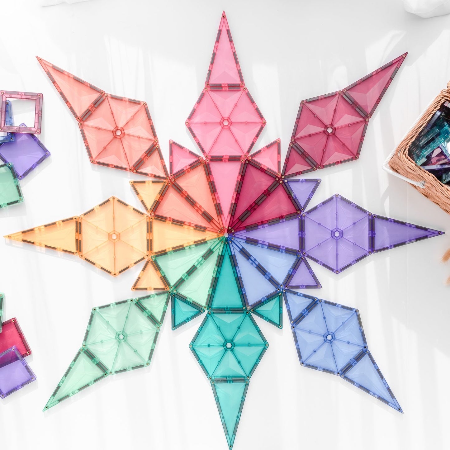 CONNETIX TILES - PASTEL GEOMETRY SET (40 pieces)