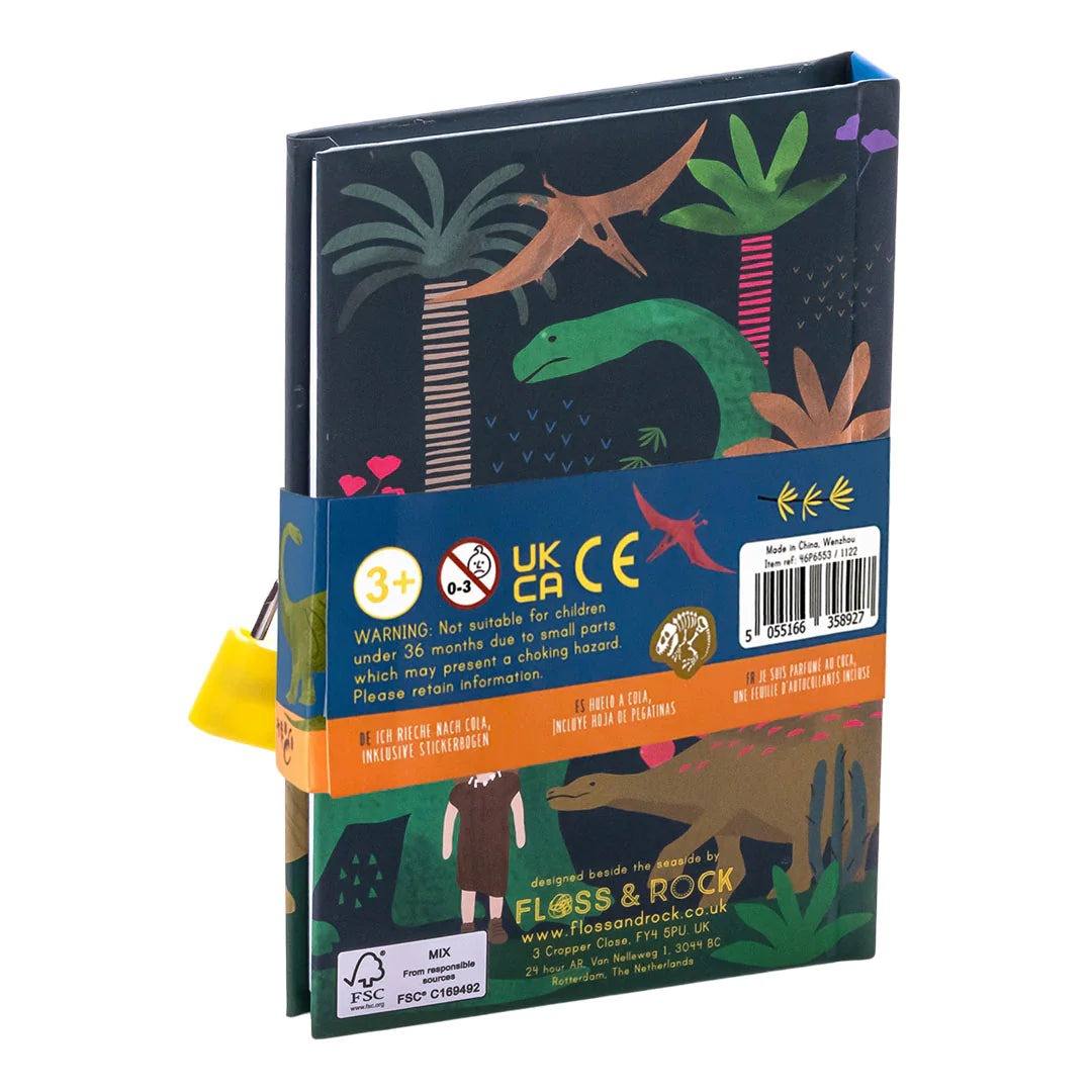 FLOSS & ROCK SECRET SCENTED DIARY - DINOSAUR