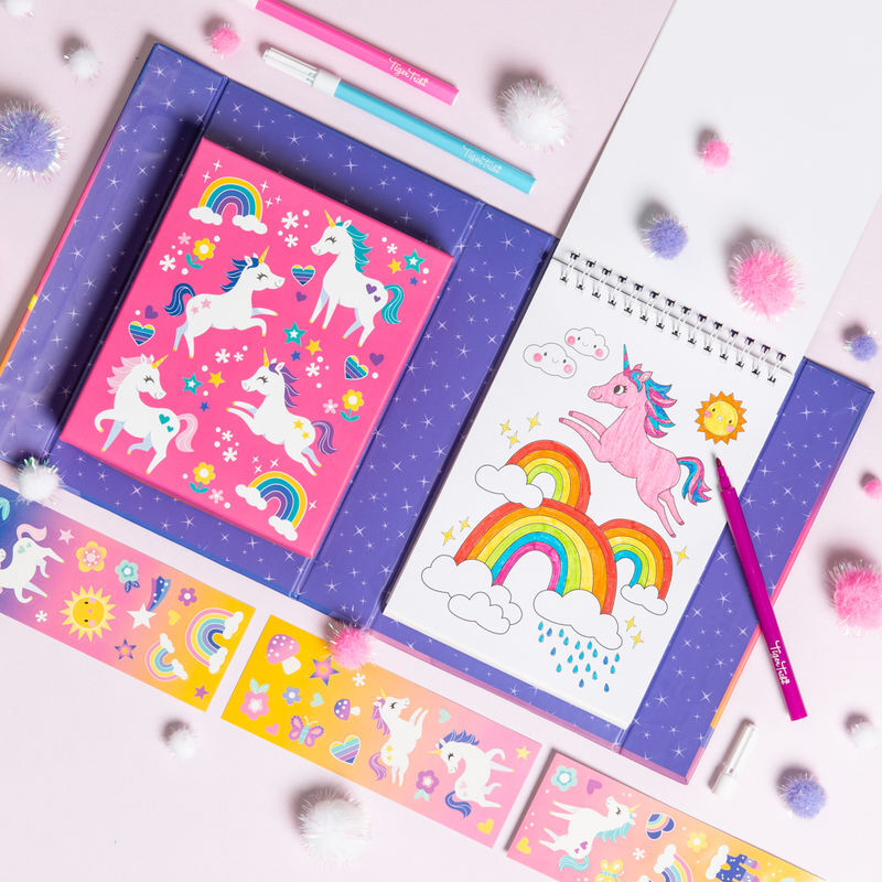 TIGERTRIBE - COLOURING SET - UNICORN MAGIC