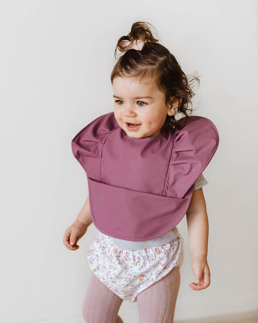 SNUGGLE HUNNY - WATERPROOF SNUGGLE BIB - MAUVE