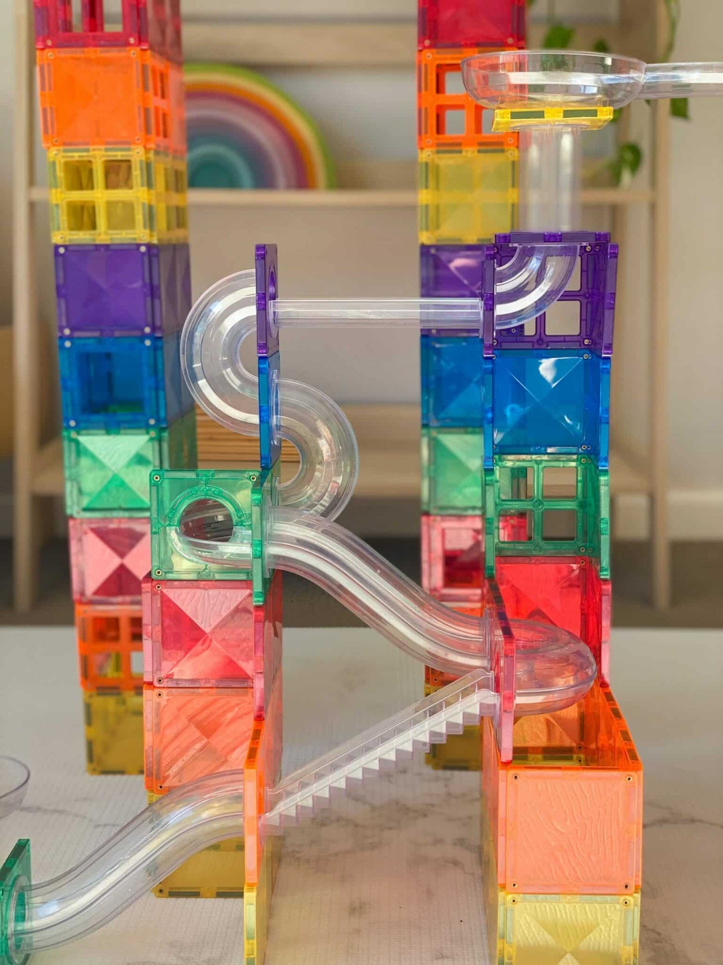 CONNETIX TILES - RAINBOW BALL RUN (92 pieces)