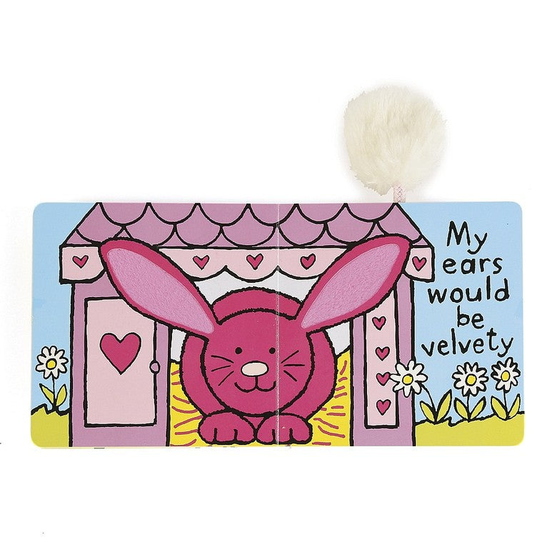JELLYCAT SENSORY BOARD BOOK - IF I WERE A RABBIT