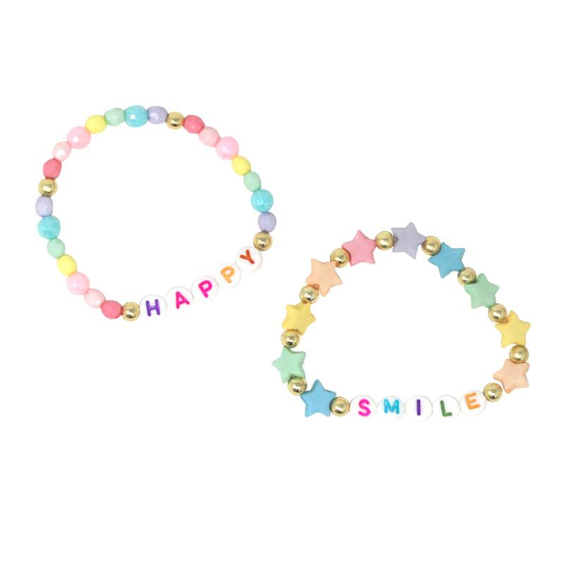 PINK POPPY -SMILE & BE HAPPY BRACELET DUO