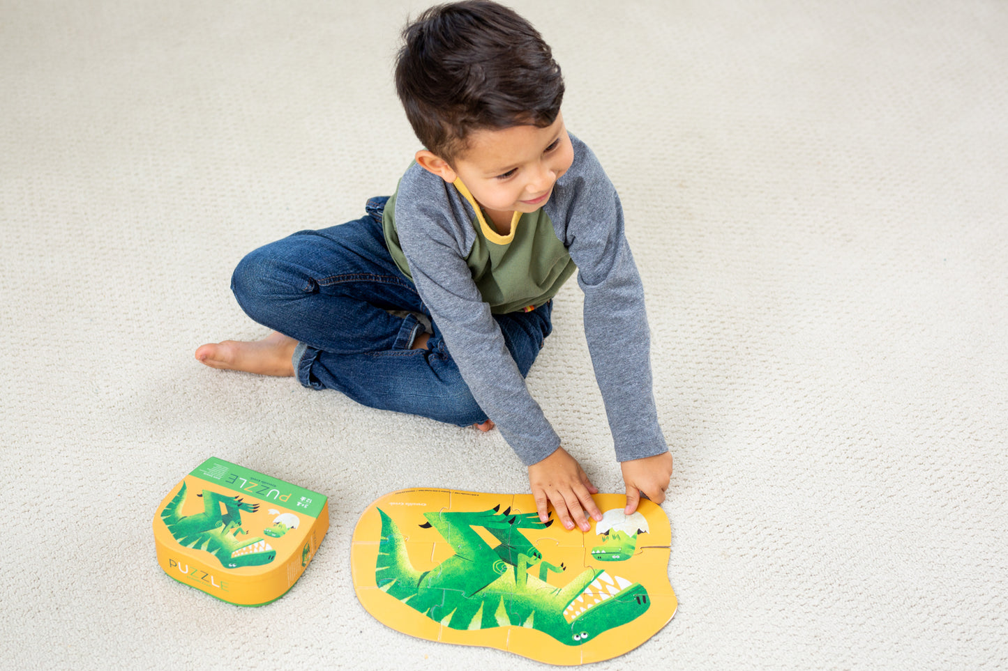 CROCODILE CREEK PUZZLE - DINOSAUR- 12 PIECE