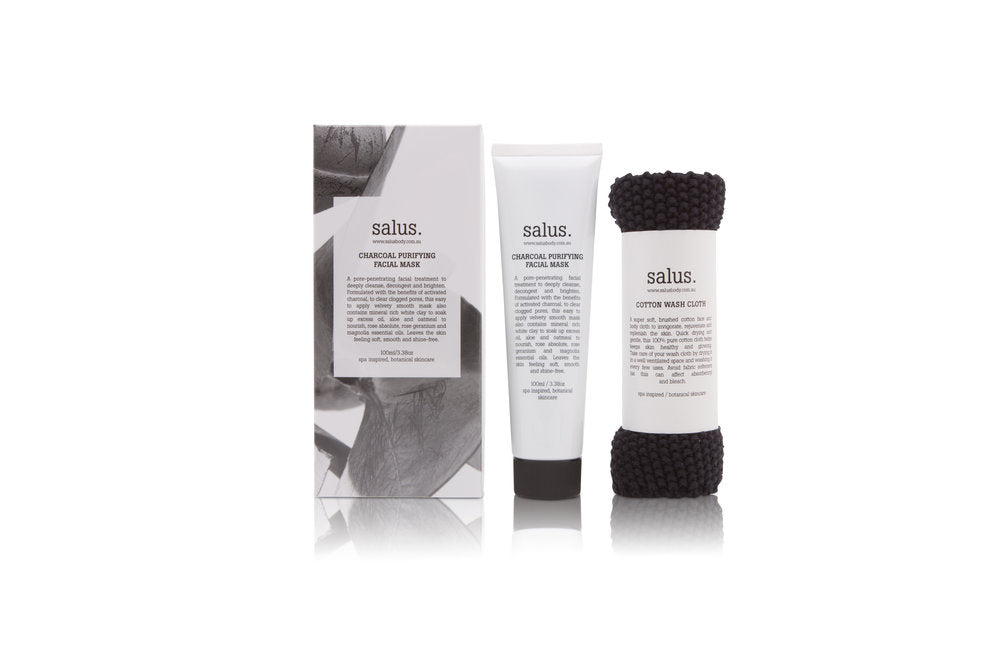 SALUS - CHARCOAL PURIFYING FACIAL MASK SET