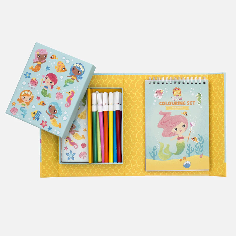 TIGERTRIBE - COLOURING SET - MERMAIDS
