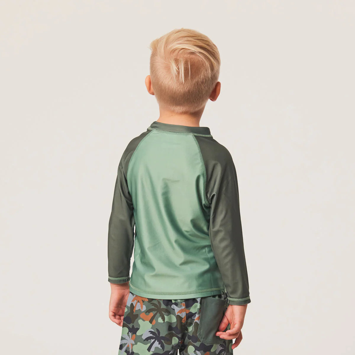 CRYWOLF BOYS RASH VEST - SEAGRASS
