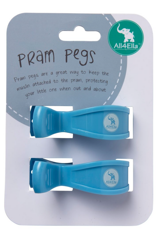 ALL 4 ELLA - PRAM PEGS - PASTEL BLUE