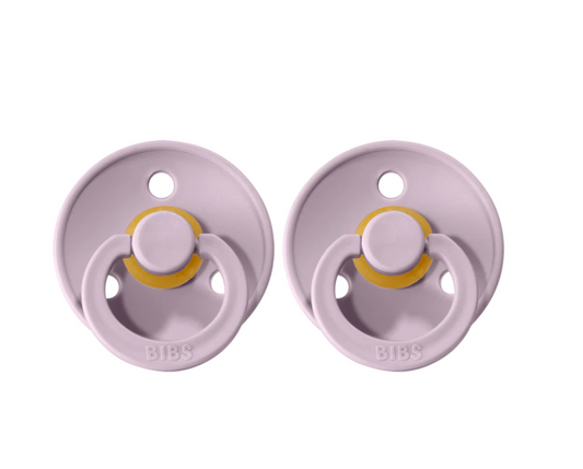 BIBS DUMMIES -SIZE 1 DUSKY LILAC