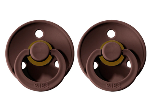 BIBS DUMMIES -SIZE 1 CHESTNUT
