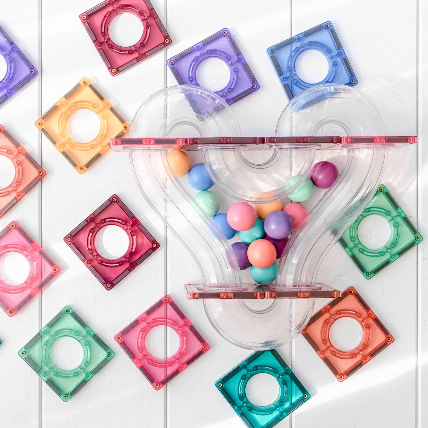 CONNETIX TILES -  PASTEL 16 PIECE REPLACEMENT BALL PACK