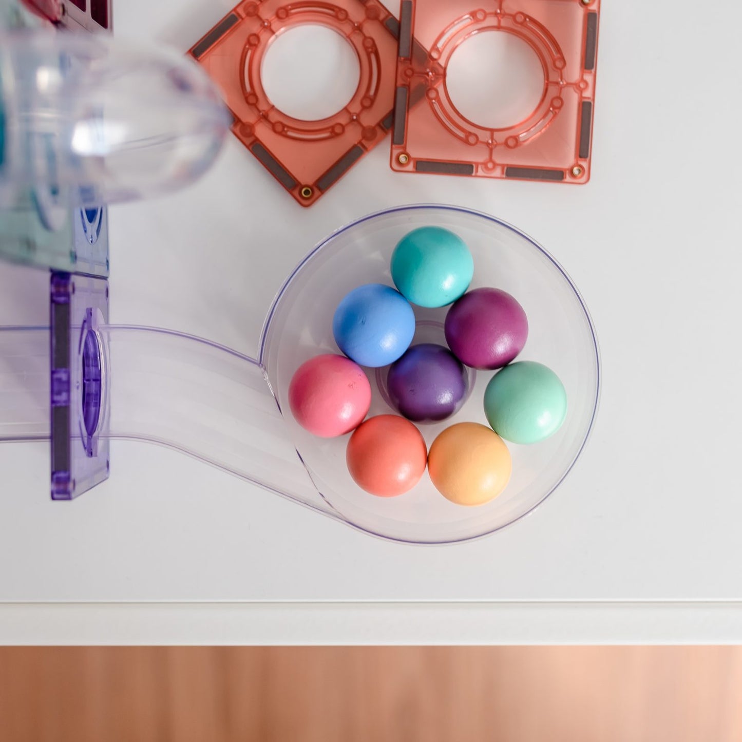 CONNETIX TILES - PASTEL BALL RUN PACK (106 pieces)