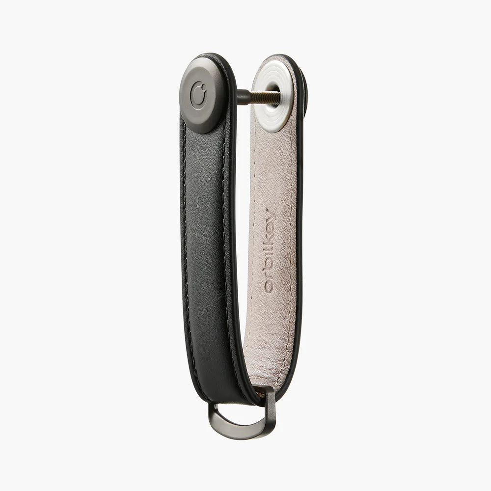 ORBITKEY - LEATHER KEY ORGANISER - BLACK/BLACK