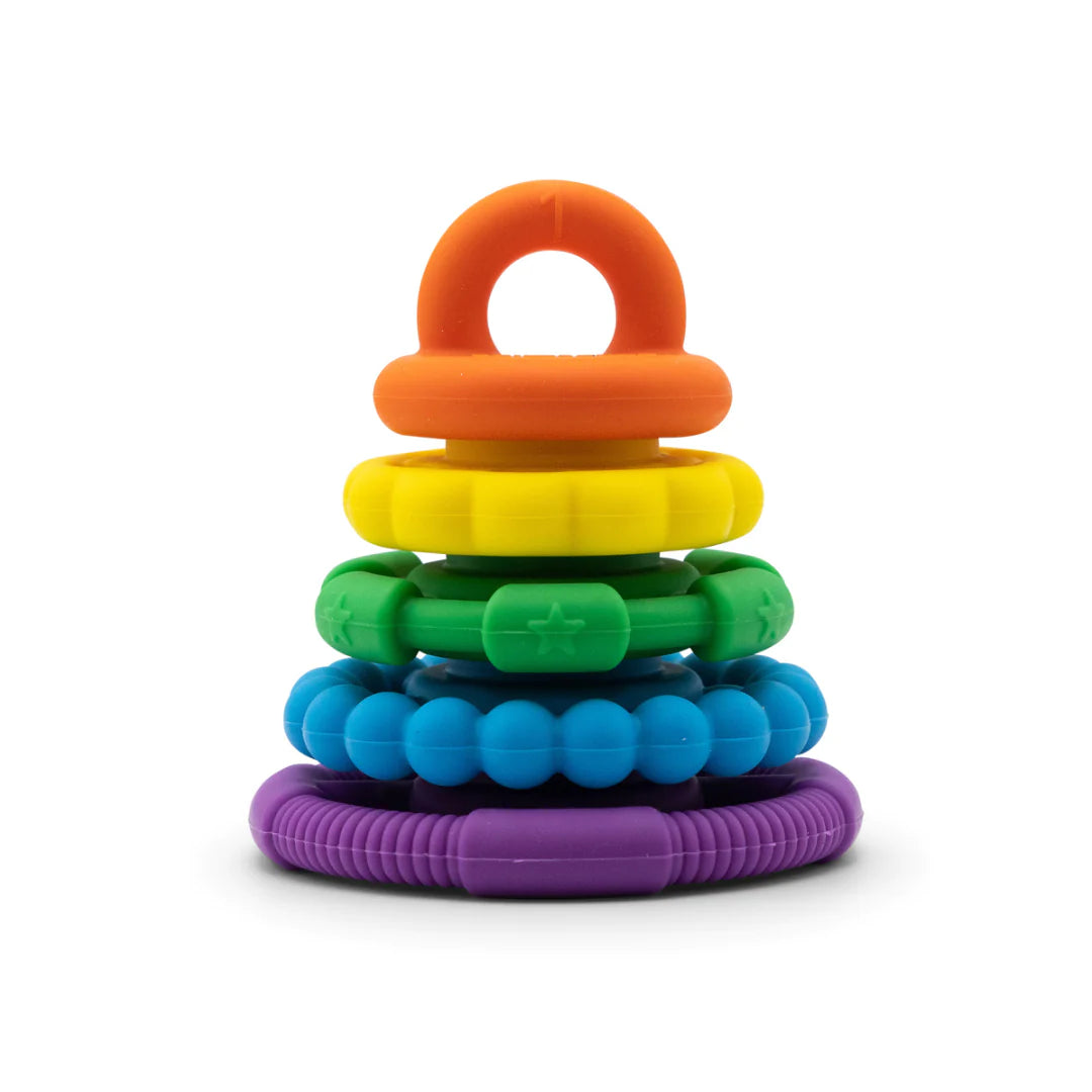 JELLYSTONE TEETHER STACKER - RAINBOW BRIGHTS