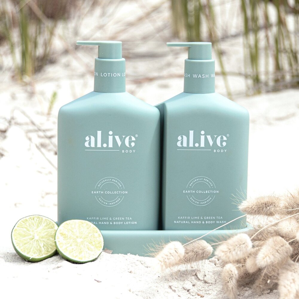 AL.IVE WASH & LOTION DUO - KAFFIR LIME & GREEN TEA