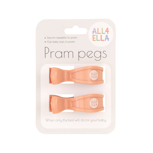 ALL 4 ELLA - PRAM PEGS - PEACH