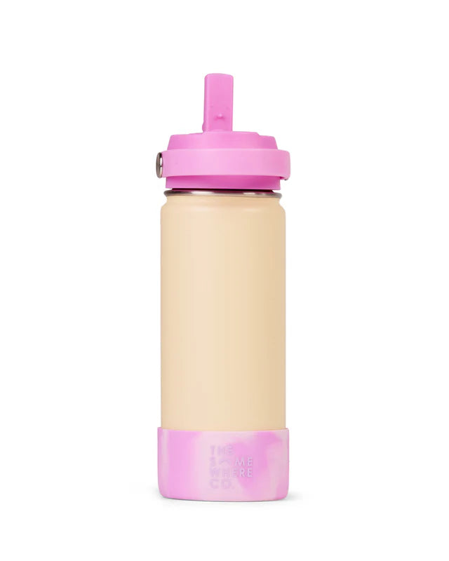 THE SOMEWHERE CO - WATER BOTTLE 500ML - BUTTER SWIRL