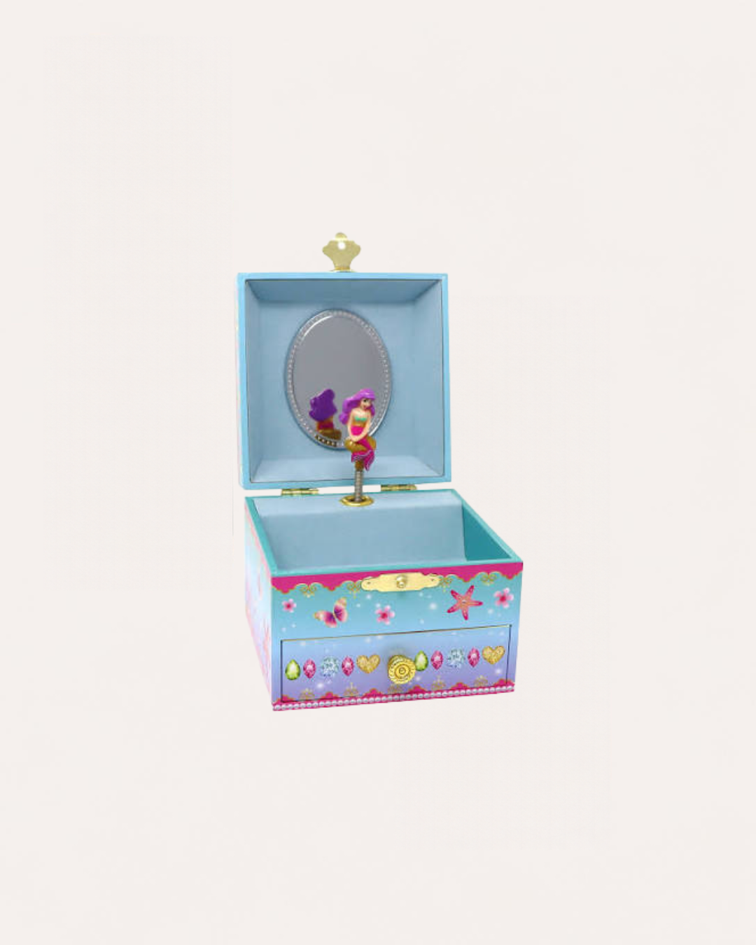 PINK POPPY - MUSICAL JEWELLERY BOX - SMALL - SHIMMERING MERMAID