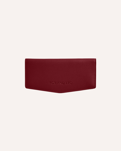 FOX AND LEO SWALLET - BURGUNDY