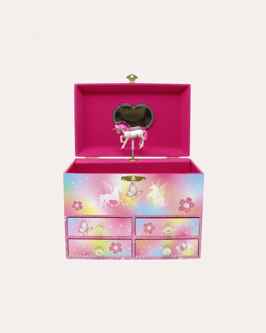 PINK POPPY - MUSICAL JEWELLERY BOX - MEDIUM - DREAMLAND UNICORN