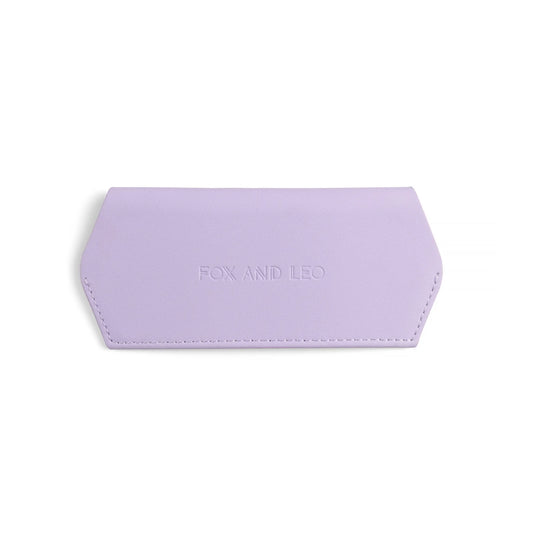 FOX AND LEO GLASSES CASE - LILAC