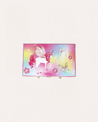 PINK POPPY - MUSICAL JEWELLERY BOX - MEDIUM - DREAMLAND UNICORN