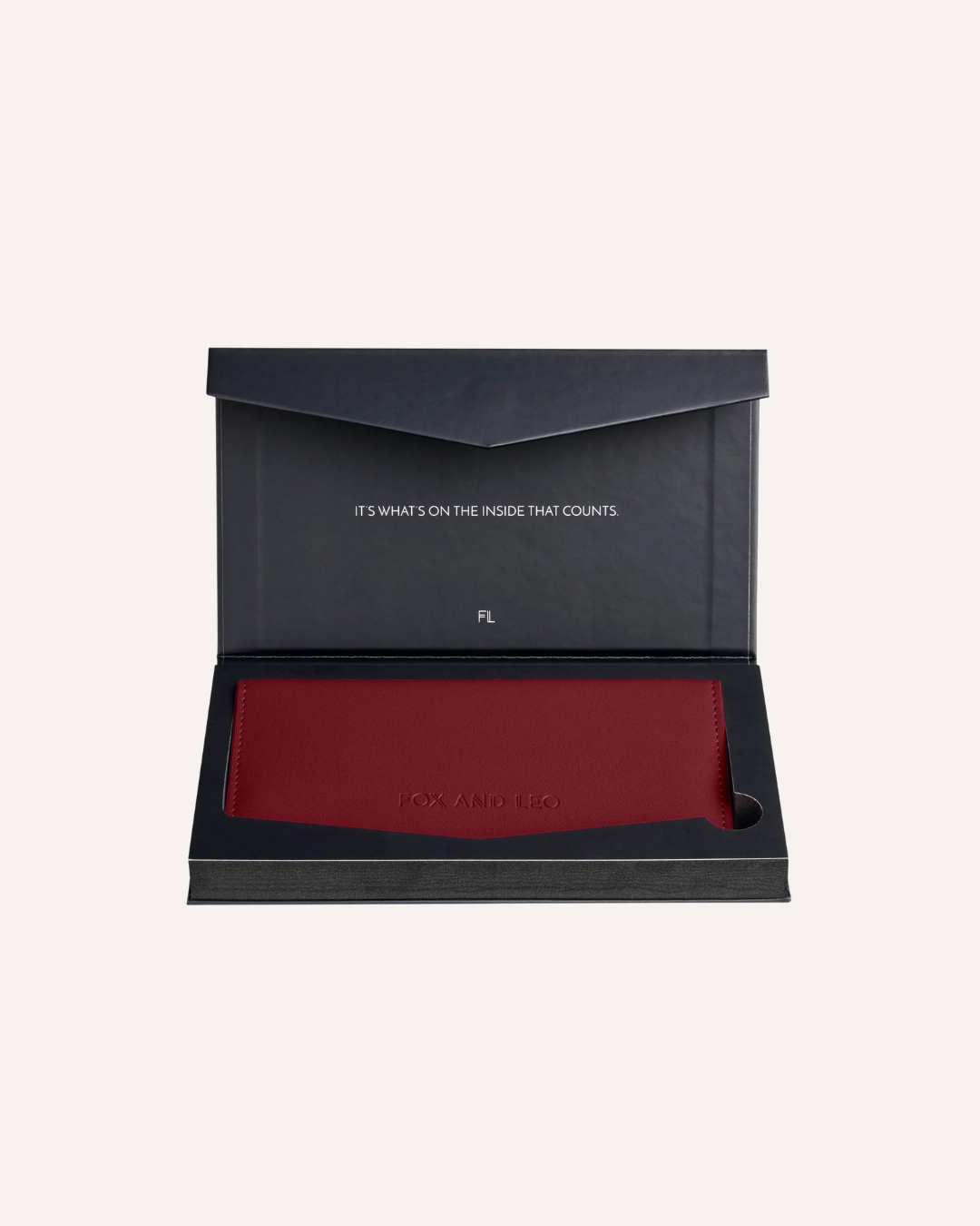 FOX AND LEO SWALLET - BURGUNDY