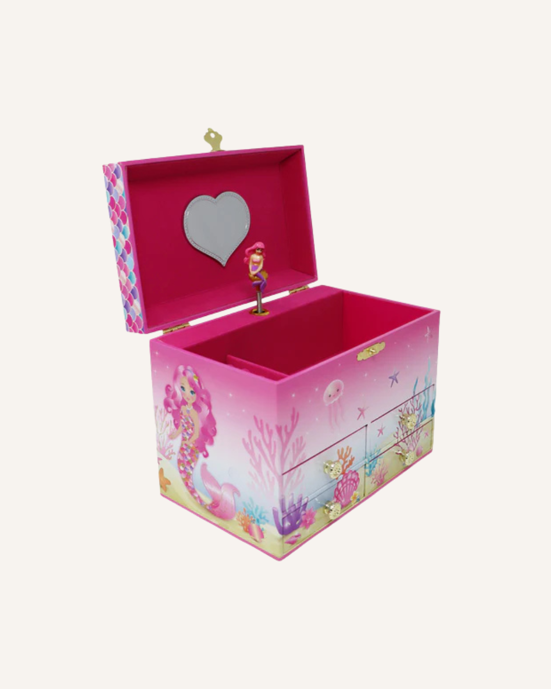 PINK POPPY - MUSICAL JEWELLERY BOX - MEDIUM - MERMAZING MERMAID