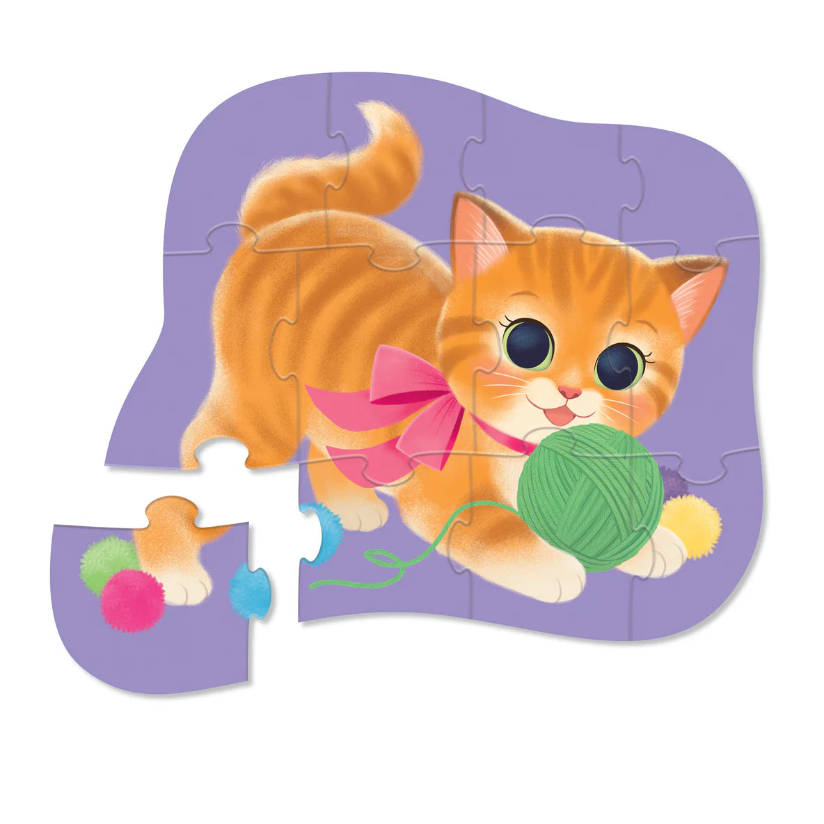 CROCODILE CREEK - 12 PIECE PUZZLE - CUTE KITTEN